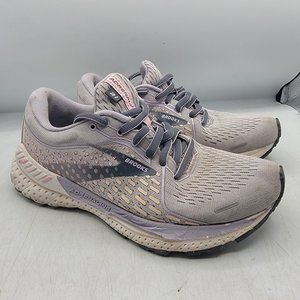 Brooks Adrenaline GTS 21 Womens Size 5 B Shoes Lilac Gray Running Sneakers